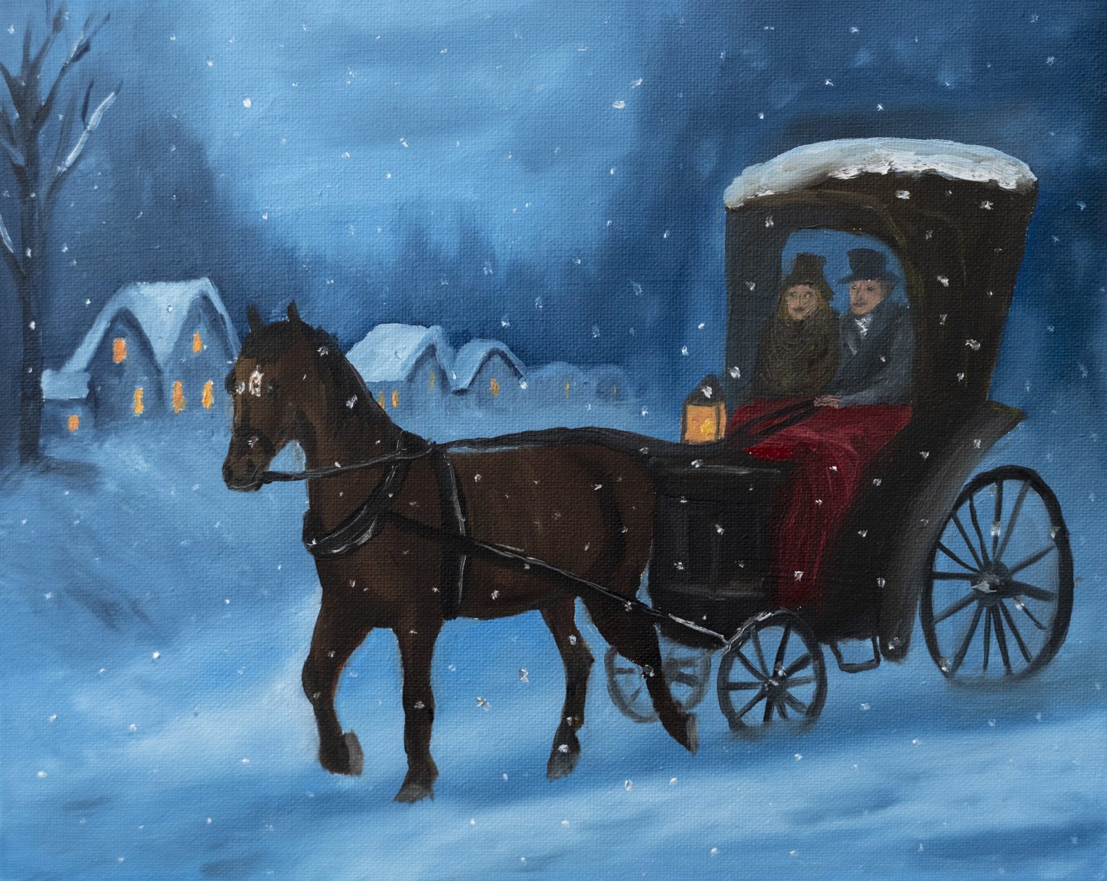 passeggiata nella neve