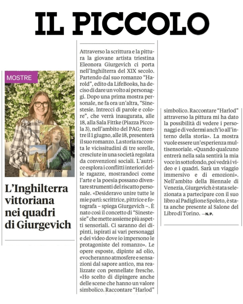 Eleonora Giurgevich intervista Il Piccolo Trieste